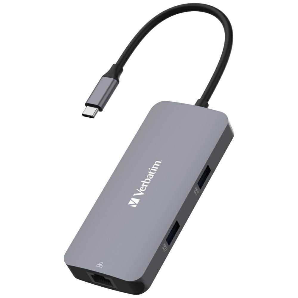 Verbatim Adapter Hub Usb-C - Hdmi/Usb-C  /Eternet/2Xusb-A 3.0 Aluminiowy/Aluminum 32150