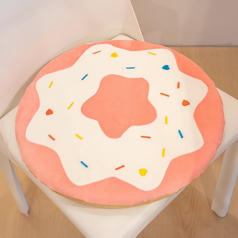 Non-Toxic 40Cm Donut Theme Pillow Sofa Cushion Soft Colorful Sweety Doughnut Office Home Bedroom Chair Cushion Happy Children Birthday Gifts