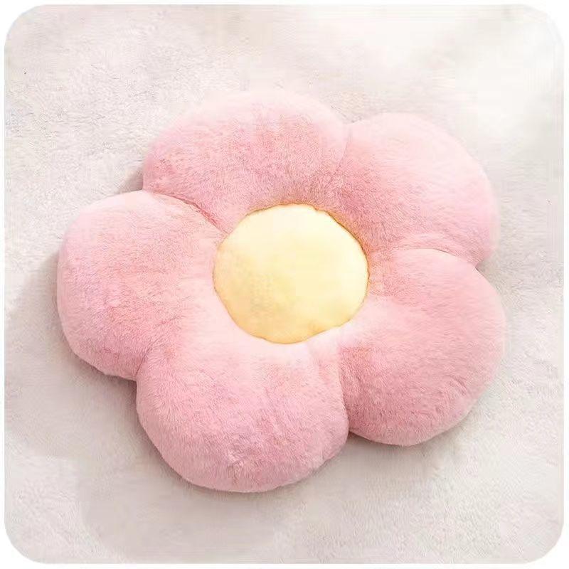 

Подушка-цветок Подушка для талии для офиса Сидячая подушка для гостиной Обеденный стол Стул Плюшевая подушка Подушка для ягодиц Подушка для сиденья 50x50cm розовый