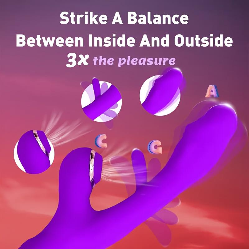 Kvinner Klitoral Slap Vibrator Dildo Vagina Klitoris Klitoral Stimulator Vibrator G-punkts Stimulator Kanin Vibrator Sexleketøy for kvinner Voksenprodukter