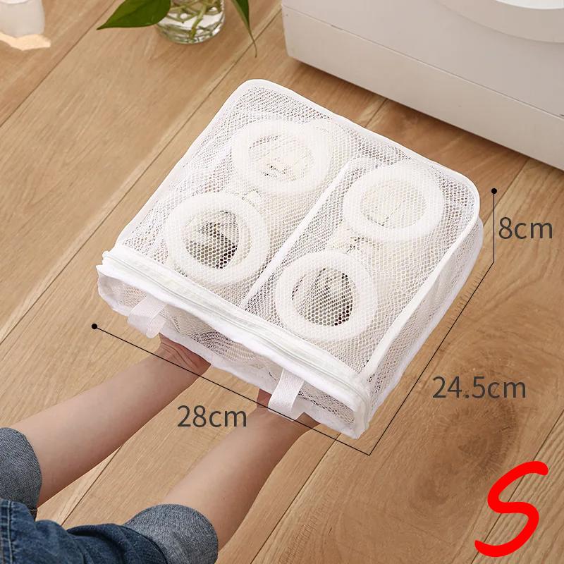 

Shoes Laundry Bag Protective Organizer Net Dirty Canvas Storage Pouch Hangbag Sneakers Mesh Laundry Sleeve Slippers Washing Bag