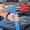 Professional Grade Offset Extension Wrench 4 Adapter Set Compact Extension Wrench  DIY Repair