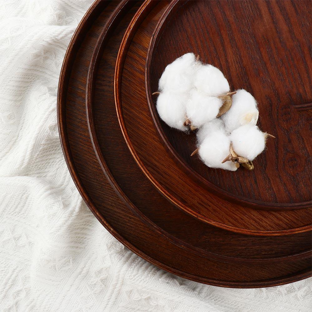 Traditional for Coffee Table Chinese Style Storage Trays Salad Bowl Platter Tea Tray Snack Plate