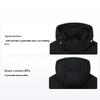 Fleece Lined Hooded Down Jacket Men Outerwear Black F11M149904F-BK