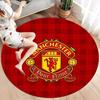 Manchester United F Custom Name Round Area Rug,Carpet Rug for Living Room Bedroom Sofa Playroom Decor,Non-slip Floor Mat