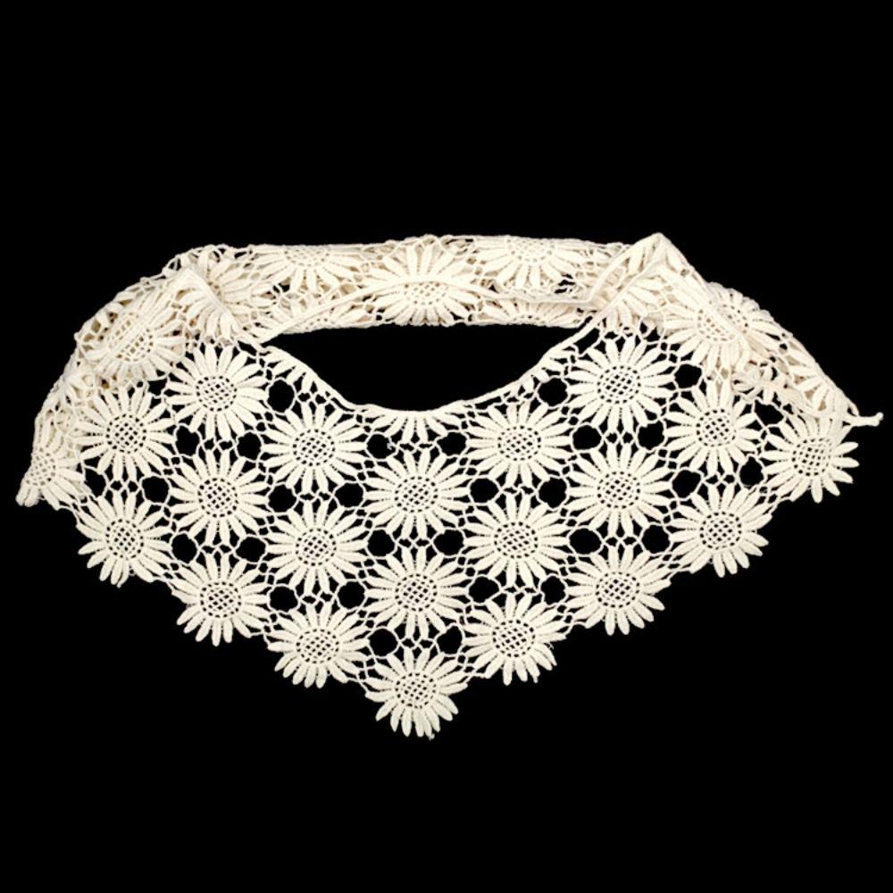 Tulle Lace False Crochet Collar Boho Chic Hollow Out Vest Fake Collar  Dress Decorative Shoulder
