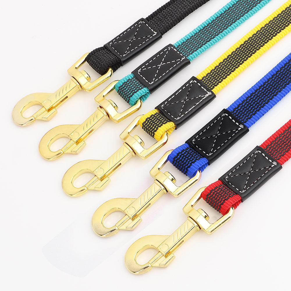 2m Long Dog Leash Pet Lead Non-Slip Rubber Nylon Training Walking Rope Dog Leashes For Small Medium Large Dogs