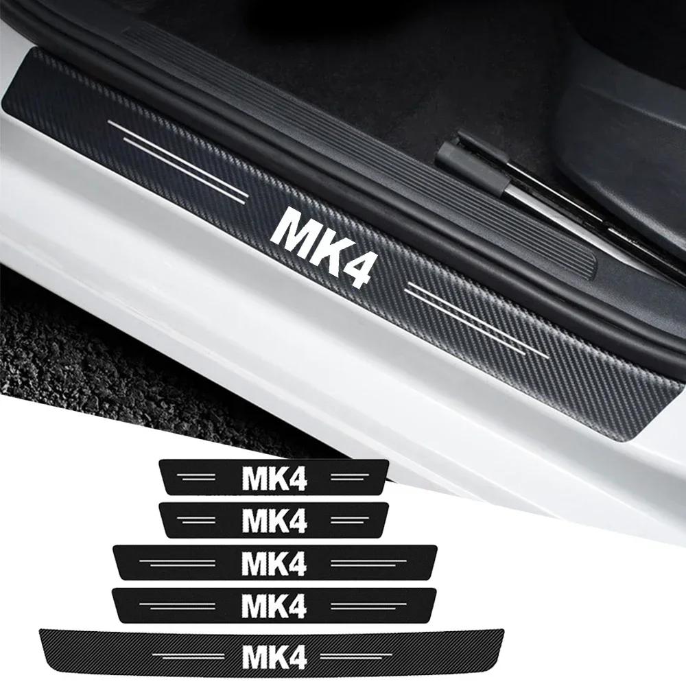 Car Trunk Door Bumper Scratch Guard Strips for Volkswagen VW Golf MK4 Badge 2021 2020 2019 Threshold Door Sill Protector Sticker