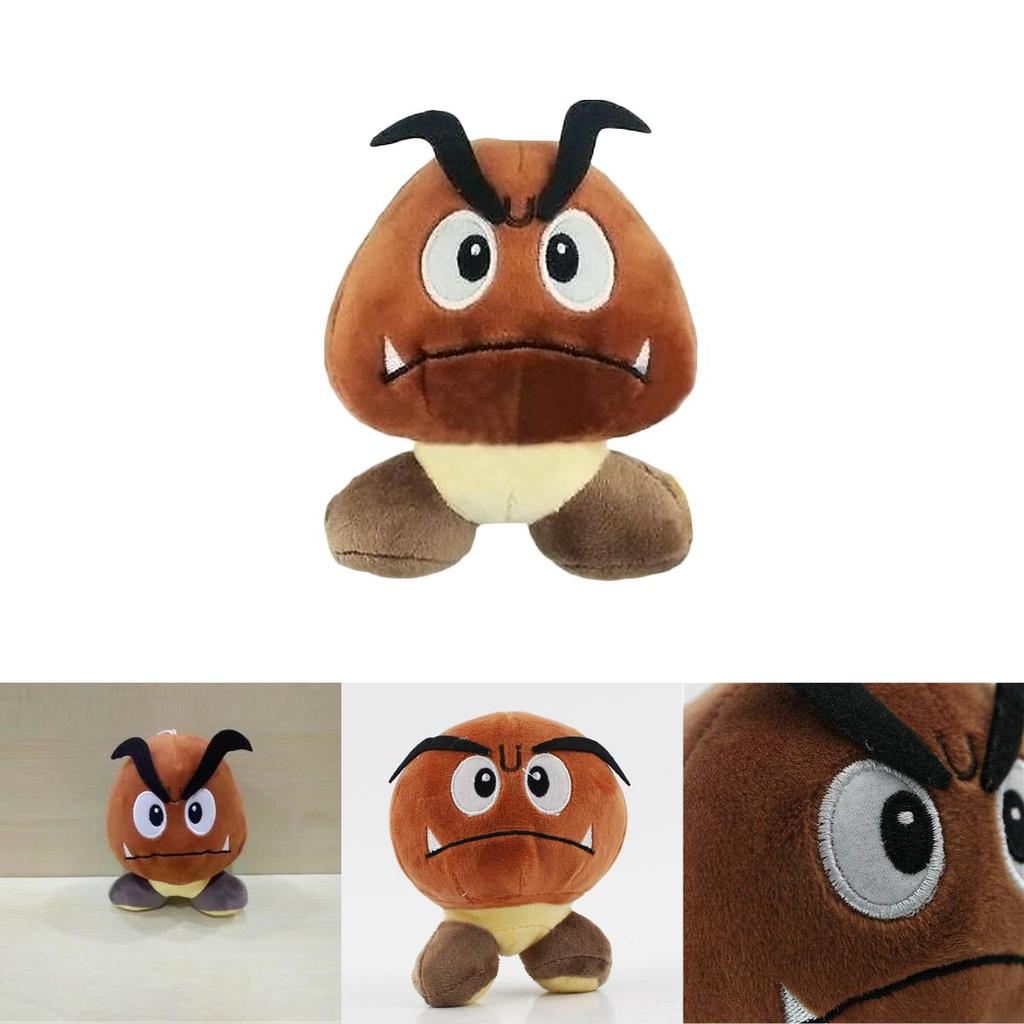 Cute 6'' Super Mario Bros. Sad Goomba Stuffed Plush Doll Ideal For Gifts And Play