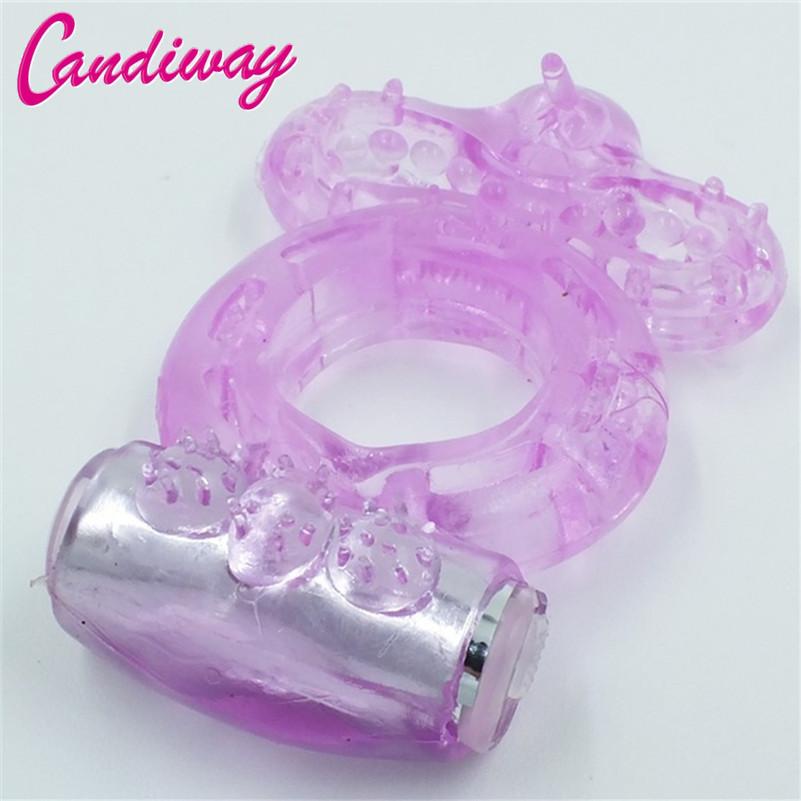 Longer-lasting Ring Sex Vibrator Stronger Erection Tingling Additional Stimulation Finger Rings Bullet Vibrating Love