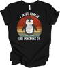 I Just Really Like Penguins OK Shirt Funny Penguin Lover Gift Retro Vintage Tee