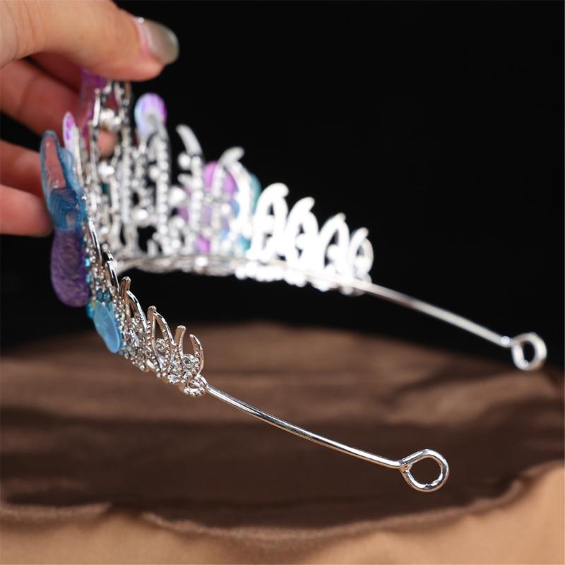 Barockstil Ozean Infanta Kopfschmuck Verbundmetall Accessoire für Hochzeiten Partys Fotografie