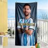 Messi Customize Your Name Beach Towel High Absorbency & Quick-Dry Perfect for Traveling Yoga Camping and Swimming