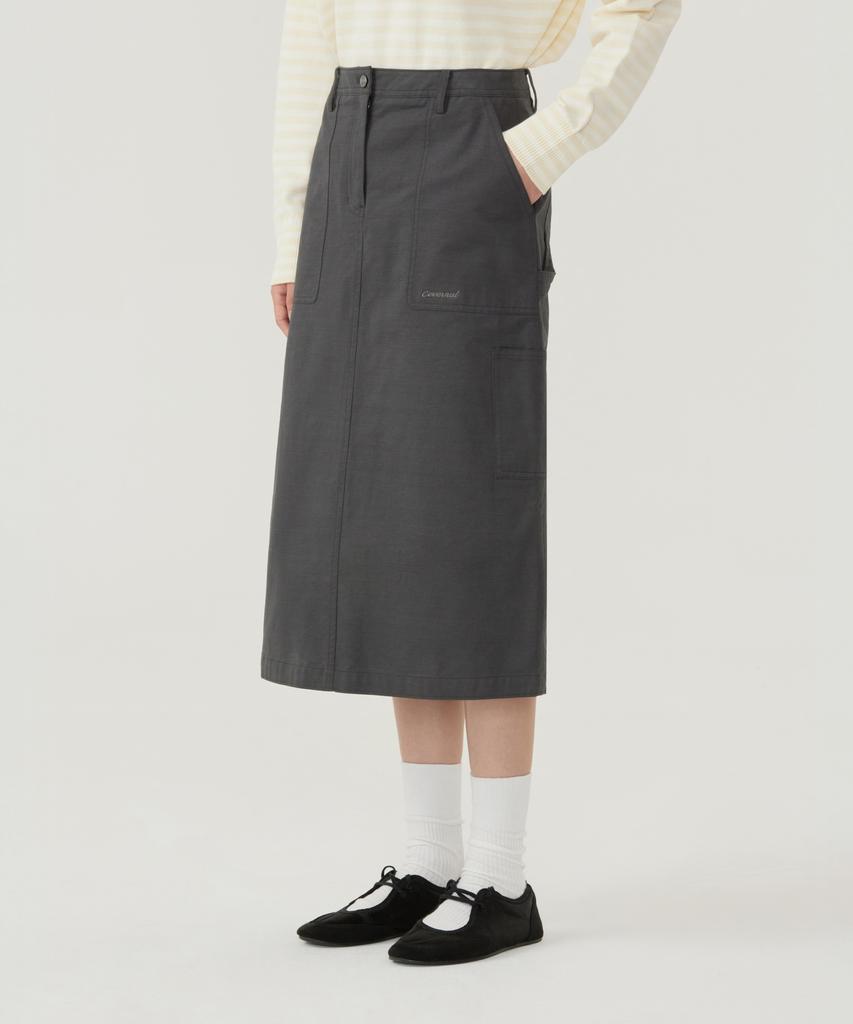 COVERNAT WOMAN Fatigue Skirt Beige