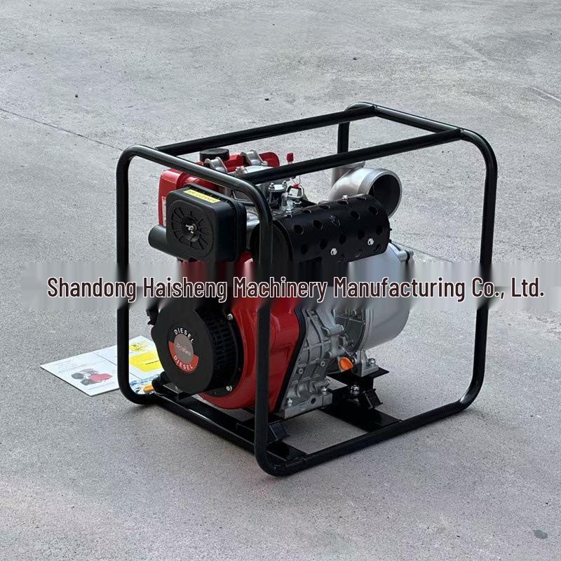 Irrigation & Drainage 4-inch Air-Cooled Diesel Self-Priming Pump with One-Button Start
