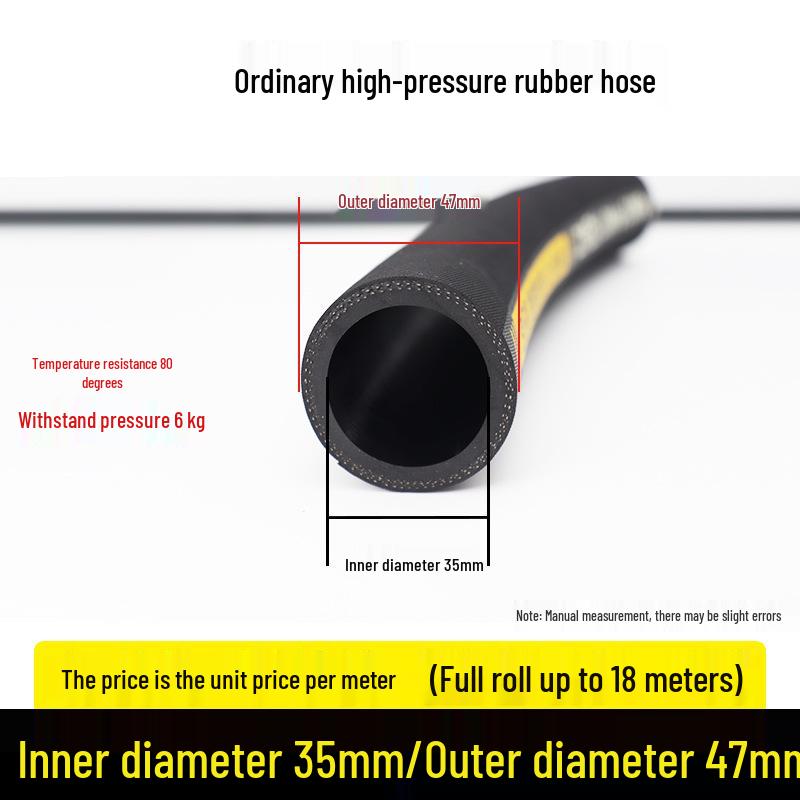 

Чорний гумовий шланг, стійкий до високих температур: Шланг для масла, повітря, пари, бензину, дизельного палива, води з хомутом