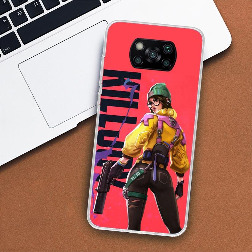 Valorant Killjoy Phone Case For Xiaomi Poco X3 Nfc X4 Gt X5 Pro M5S M4 M3 M2 F5 F4 F3 F2 F1 Mi Note 10 Fundas Shell