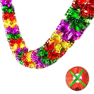 3D Weihnachts-Folien-Girlanden DIY Drehgirlande Festliche Hochzeits-Hängegirlande Bunte Flexible Weihnachtsbaumdekorationen