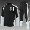 Adult National Team Soccer Training Jerseys Long Sleeve Half Zip Cotton Blend Sports Wear