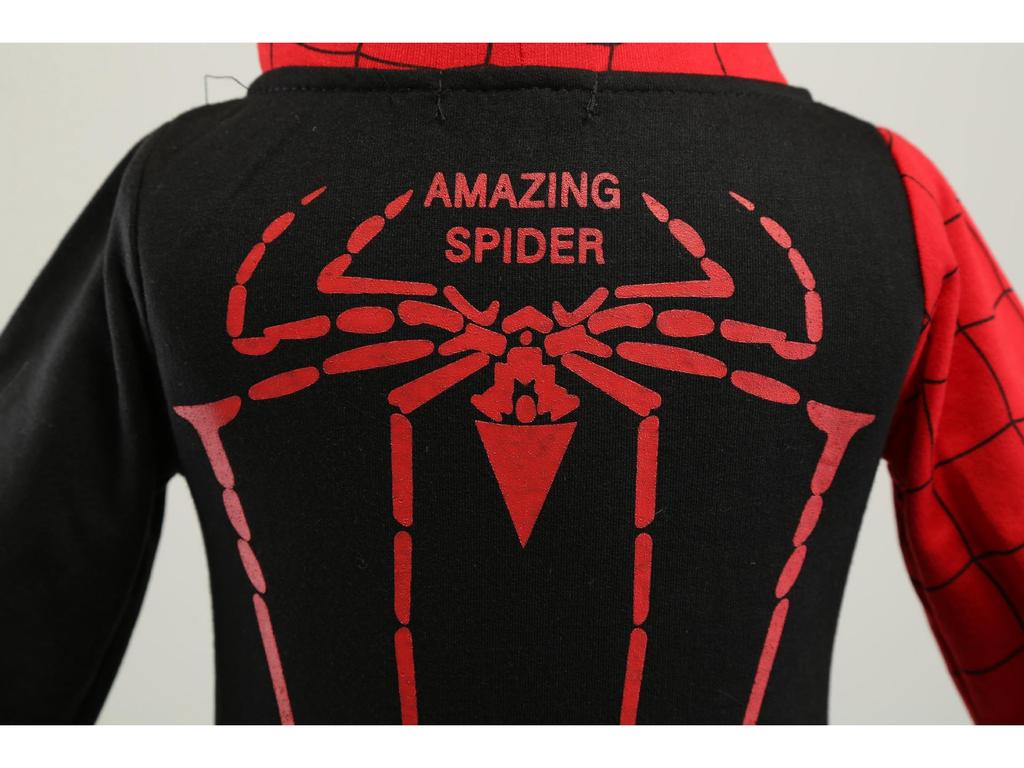 2023 Spring & Autumn Korean Style Boys' Spider-Man Hoodie Sweatshirt Set