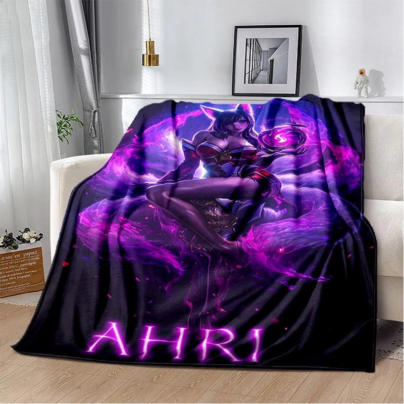 LOL 29 Styl Jinx League of Legends Kreslená flanelová deka, Měkká přehozová deka pro domácnost Ložnici Postel Pohovku Cestovní potah Dětský dárek