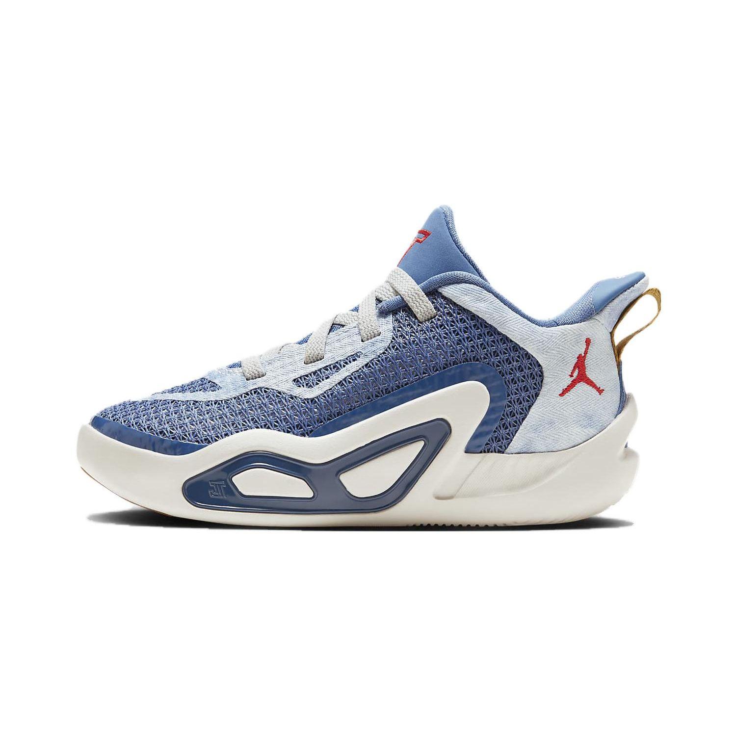 Jordan Kids  Air Jordan Tatum 1 Ps Denim Stone Blue University Red Mystic Navy DX5357-400 28