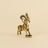 1PC Solid Brass Body Zodiac Sheep Statue Sheep Animal Theme Fine Carve Detail Brass Animal Craft Auspicious Implication