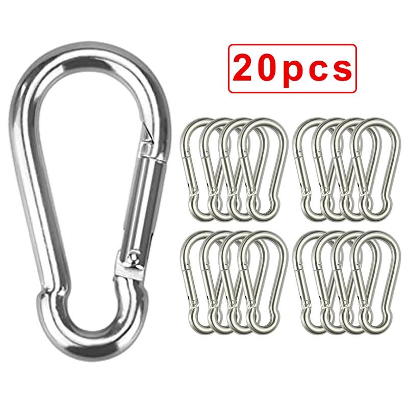 Mini Alloy Spring Carabiner Snap Hook Carabiner Clip Keychain Outdoor Camping Climbing Hiking D-ring Buckle Tools Keychain