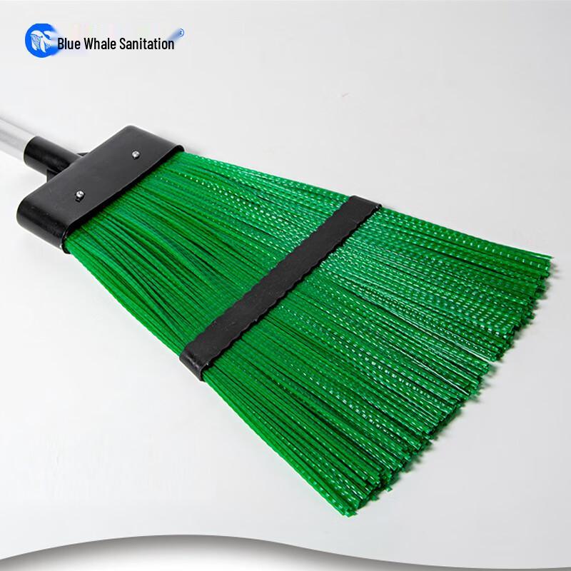 Retractable Outdoor Yard Broom with Hard Bristles