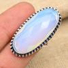 Beautiful Milky Opal Gemstone Handmade 925 Sterling Silver Ring Jewelry