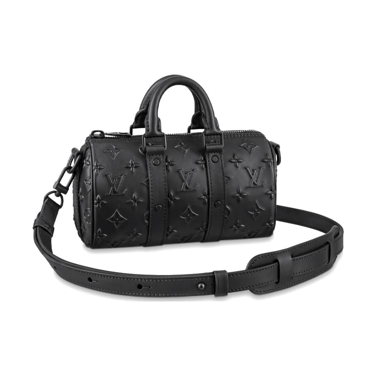 Louis Vuitton Keepall Cow Leather Crossbody Bag, Shoulder Bag Mini Men's Black M57960