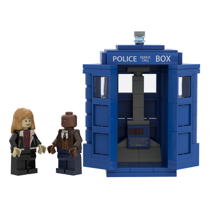 Doctor Who Time Machine Tardis Dolls Assembled Building Block Toy Figure Ornament