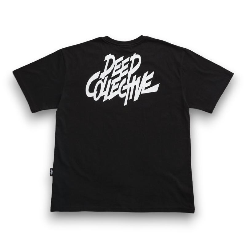 Deep Collective Signature Small Bag Logo Short Sleeve T-Shirt_Black Black/M
