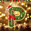 Acrylic 26-letter Christmas Tree Hanging Decorative Item with Flat Printing - Personalized Christmas Decoration