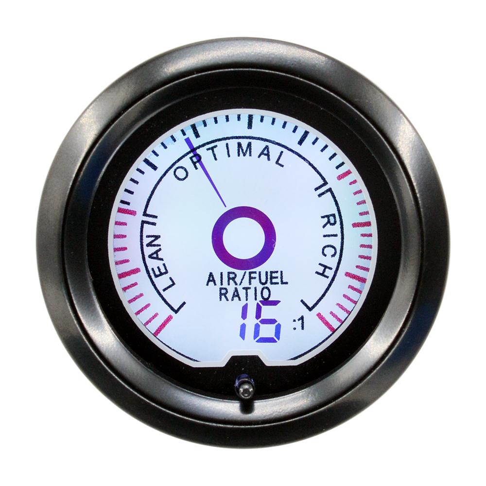 Dragon 52mm 2" Auto Car Air Fuel Ratio Gauge LCD Digital Display 7 Colors Light Narrowband Oxygen O2 Sensor Meter