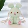 Cartoon Bunny Plush Bag Candy Multicolor Kawai Girl Creative Cute Shoulder Bag for Girls Kids