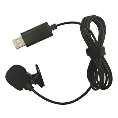 USB Lavalier Revers Condensator Microfoon Omnidirectioneel Bedrade Clip-on Microfoon Handsfree Plug & Play