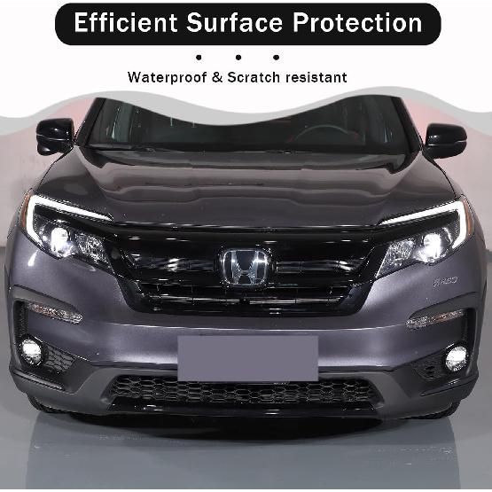 2PCS Car Front Fog Lights Ring Cover Trim for Honda Pilot 2019 2020 2021 2022, ABS Material Automotive Front Bumper Driving Fog Lamp Light Decorative