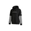 (WMNS) Vans Logo Bestickte Schachbrettmuster Kapuzenpullover 'Schwarz Weiß' Damen VN0A4UTNBLK