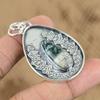 Womens Day Sale 925 Silver Pear Natural Ocean Jasper Mother Handcrafted Pendant