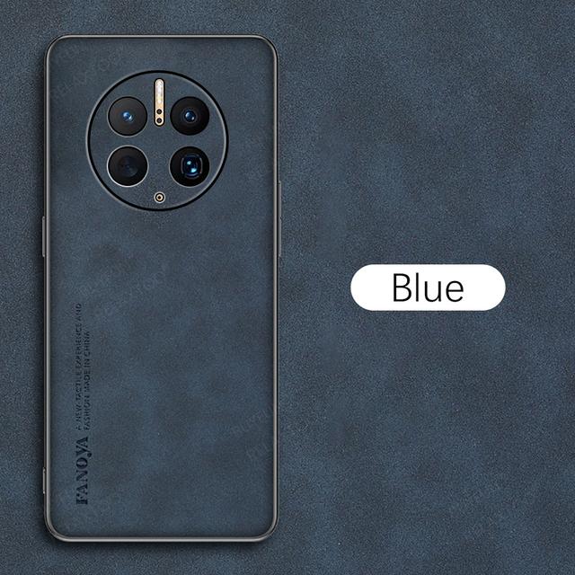 Für Huawei Mate 50 Pro Fall Schaffell Leder Weichen Rahmen Telefon Abdeckung für Huawei Mate 50 40 30 20 10 9 Pro Matte Fällen