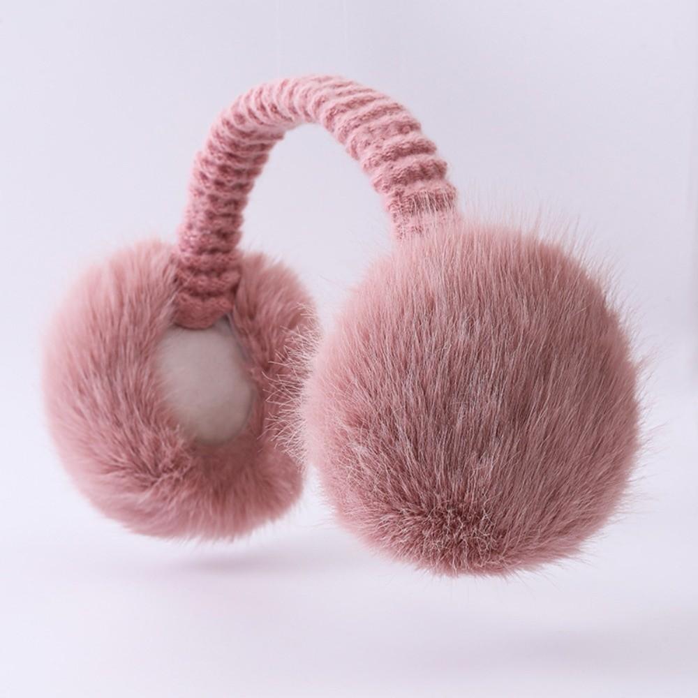 

Захист від холоду Складні навушники Потовщені М які Плюшеві Навушники Для Жінок Чоловіків Для вулиці рожевий