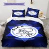 AFC Ajax Logo Bettwäsche Steppdecke Set Bettbezug Kissenbezug Heimdekoration Geburtstagsgeschenk (1 Bettbezug + 2 Kissenbezüge, ohne Füllung)