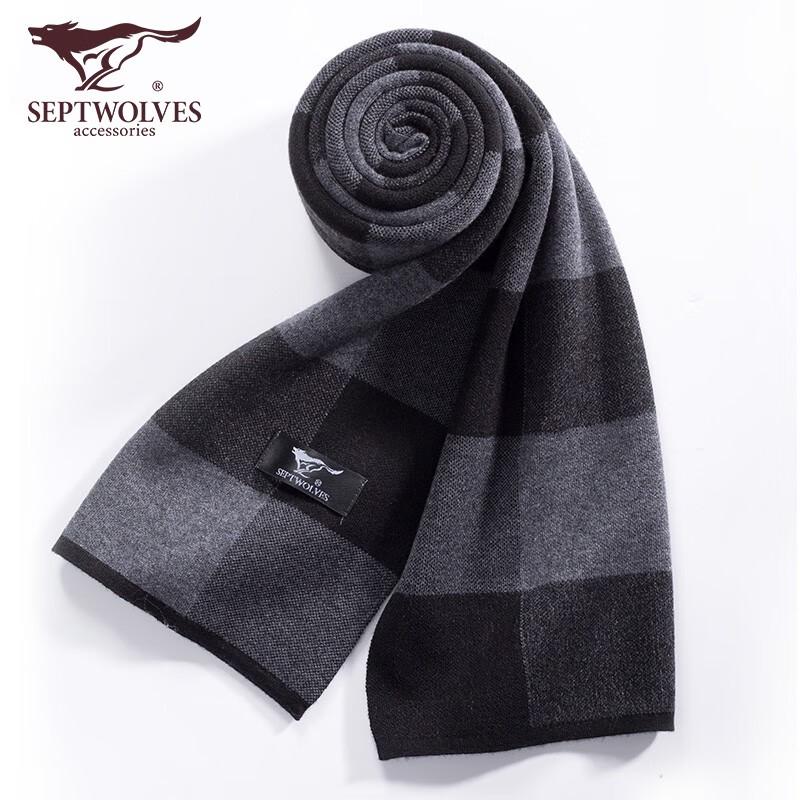 

Мужской зимний теплый шарф