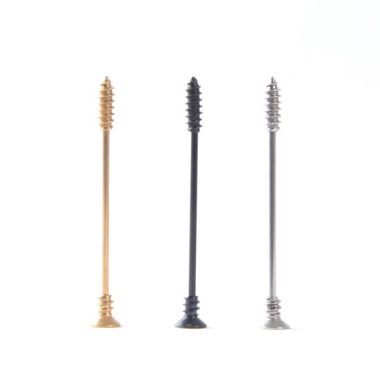14g Mix stilleri cerrahi çelik endüstriyel Piercing halter 14G kıkırdak küpe sar