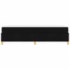 Bed Frame with Mattress Black 80 x 200 cm Fabric