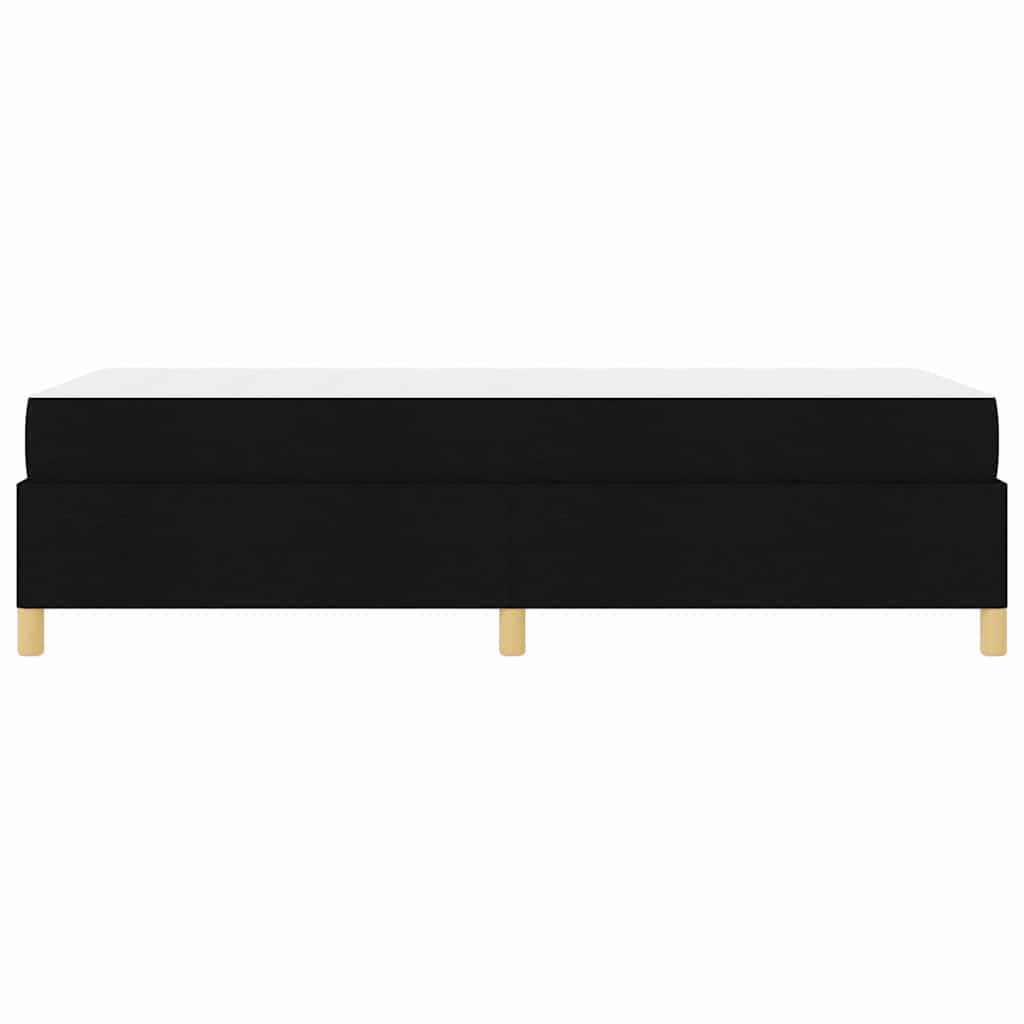 Bed Frame with Mattress Black 80 x 200 cm Fabric