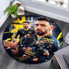 Bruno Fernandes pattern round rug,Carpet Rug for Living Room Bedroom Playroom ,Non-slip Floor Mat,Holiday Gifts and Birthday Gifts.