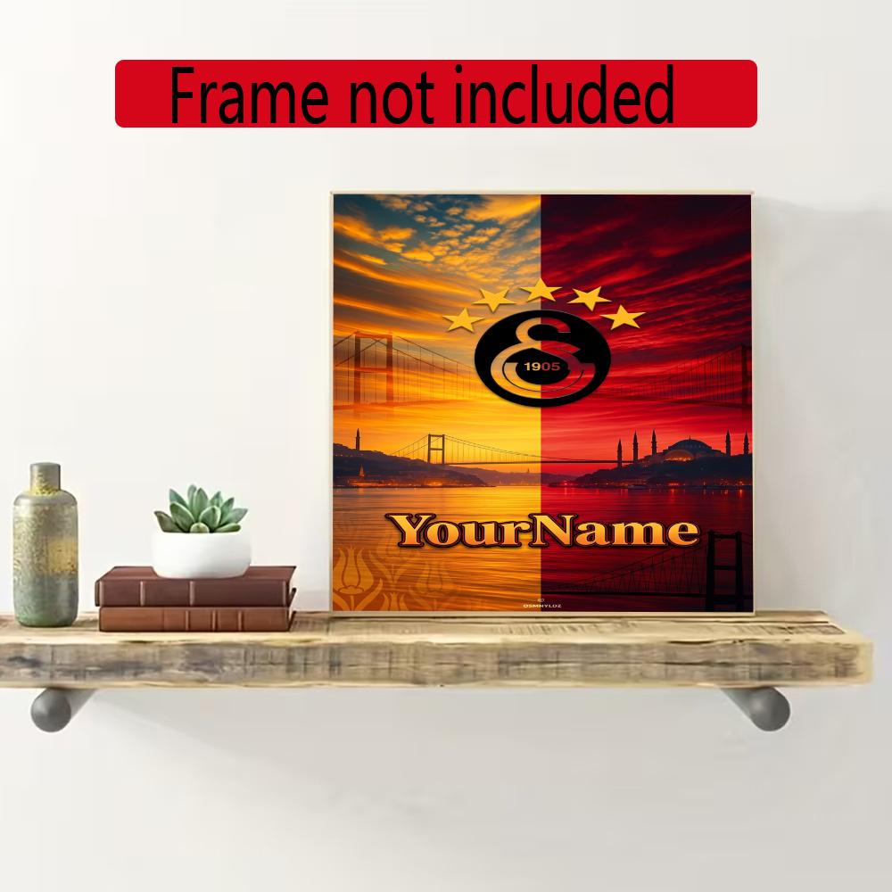 Galatasaray Customize Text Diamond Painting Round Diamond Mosaic Suitable For Beginners Diamond Painting Rhinestones Gift Frameless
