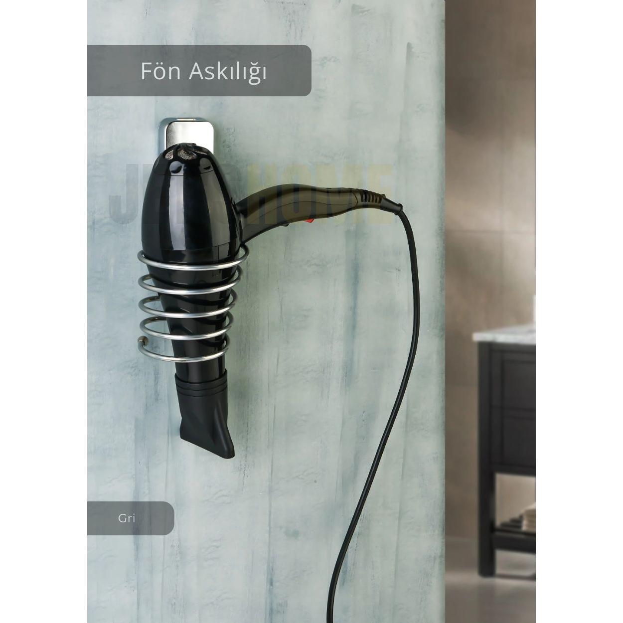 

Adhesive Blow Dryer Hanger Stainless Blow Dryer Holder Chrome